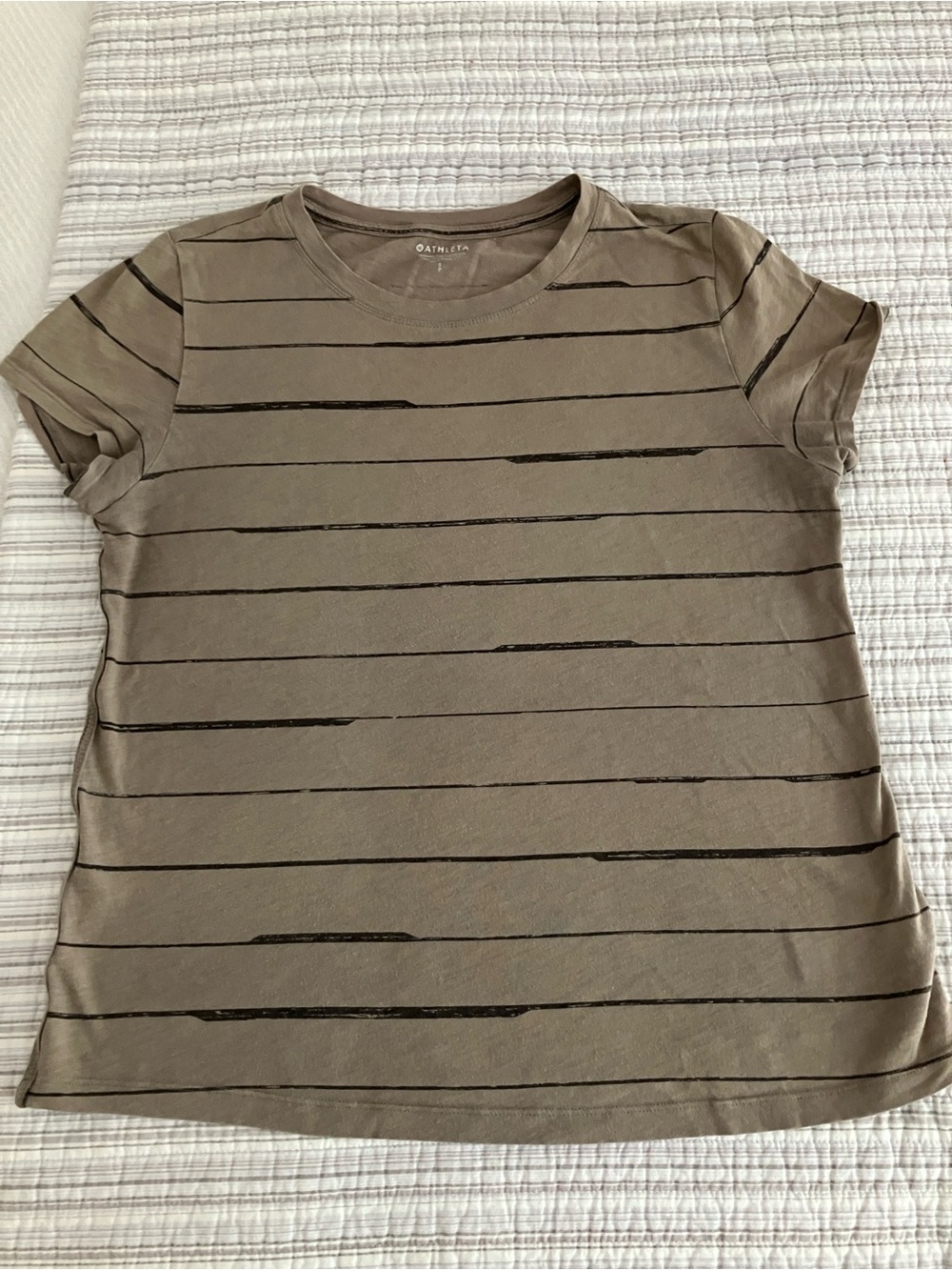 Athleta Striped Crewneck Tee